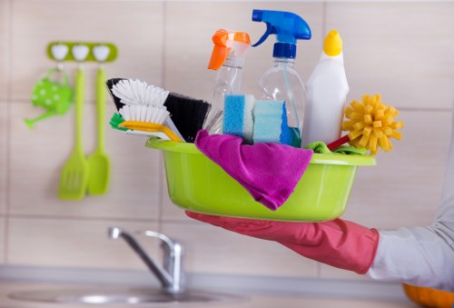 Deep cleaning service in a W1J residential property with detailed kitchen and surface cleaning