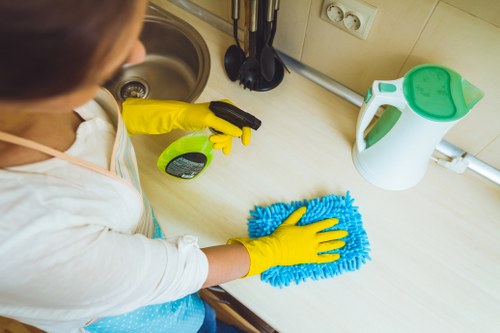 Local oven cleaning for a compact West End apartment kitchen