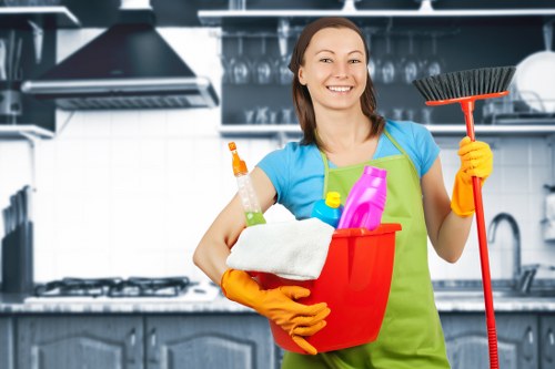 Local communal area cleaning for a central London apartment block