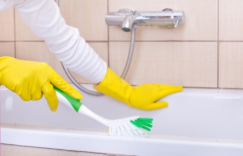 Local cleaning team working in a W1J residential property