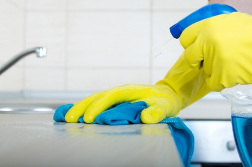 Carpet steam cleaning equipment used in a central London property